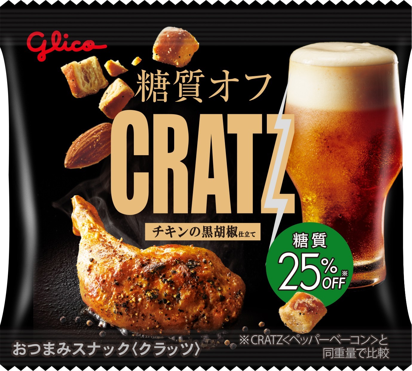 糖質オフクラッツミニタイプ＜チキンの黒胡椒仕立て＞ | 【公式】江崎 