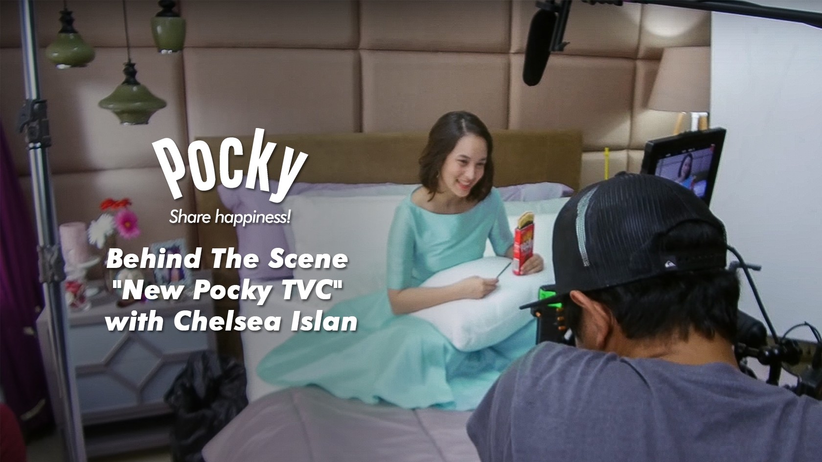 behind the scene tvc pocky chelsea islan s secret to happiness