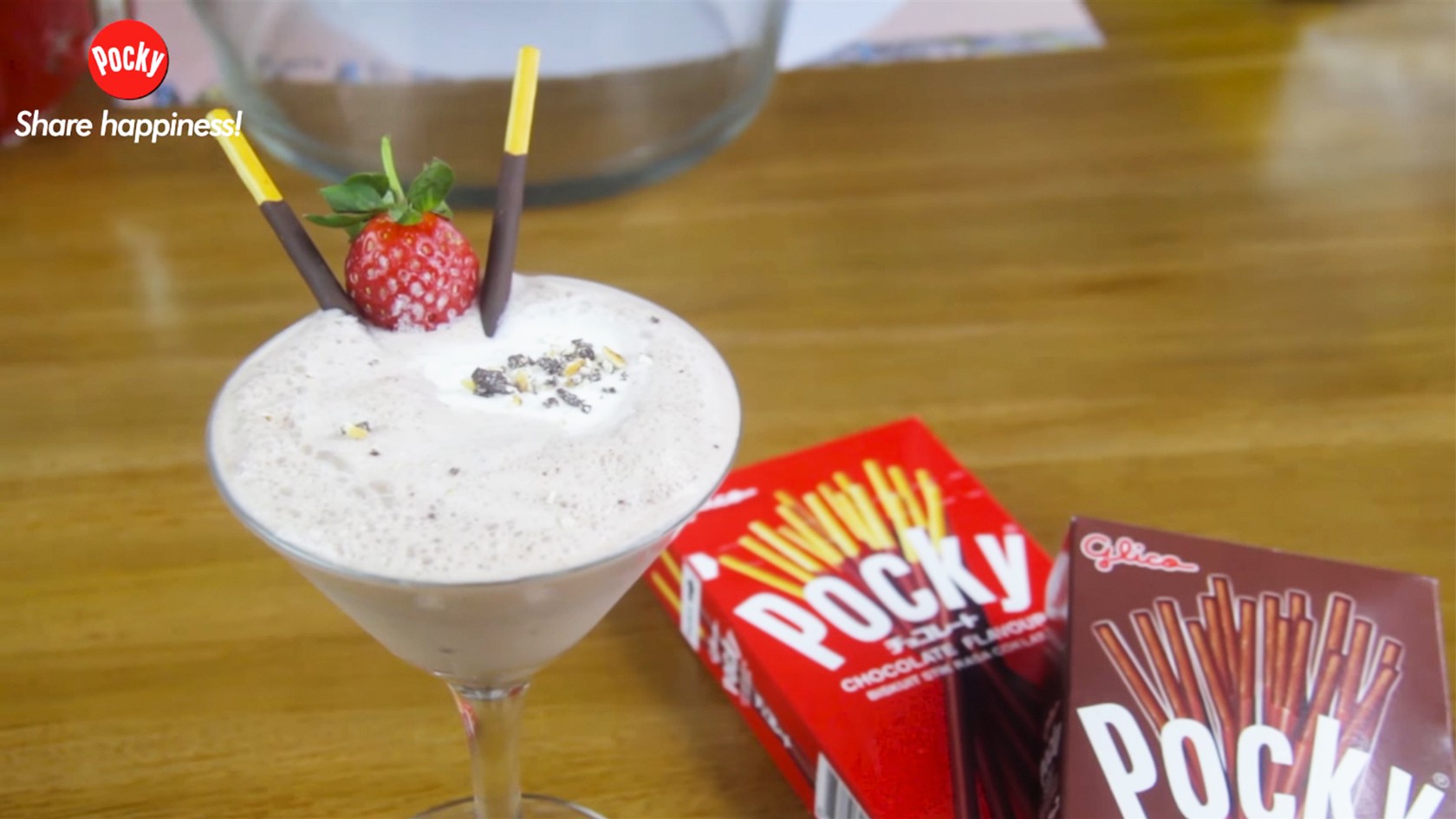 Pocky Chocolate Frappe