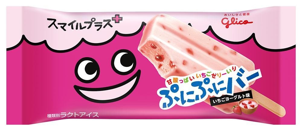 スマイルプラス ぷにぷにバー いちごヨーグルト味 公式 江崎グリコ Glico