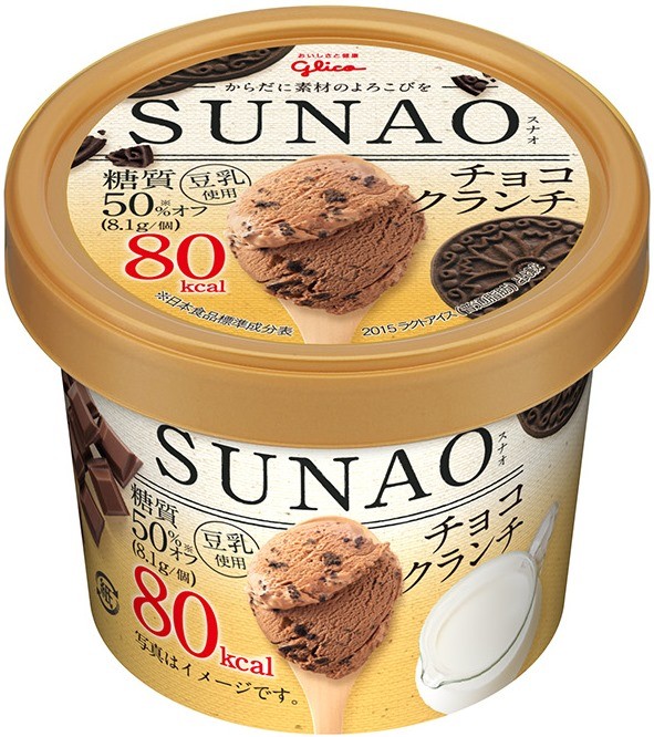 低糖質アイス　グリコ「SUNAO」　シャトレーゼ「糖質70％カットアイス」