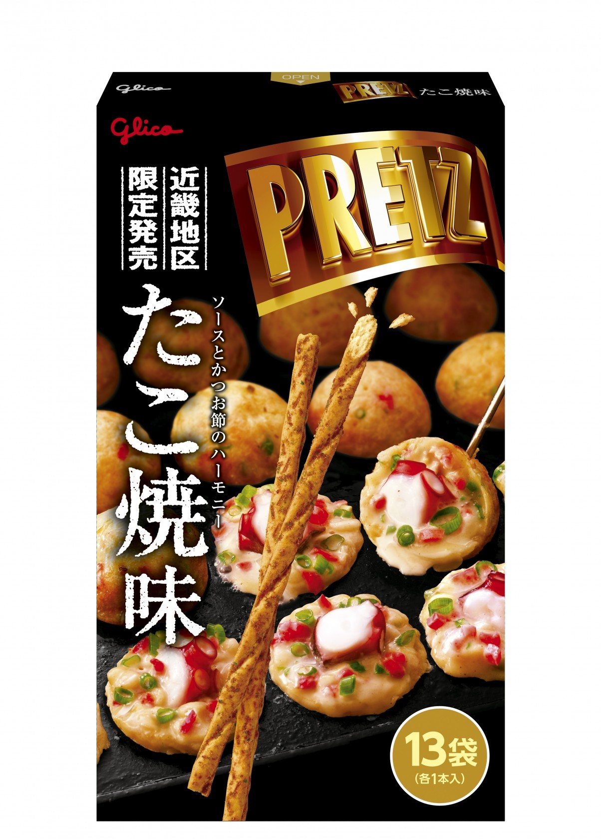 ジャイアントプリッツ＜たこ焼味＞　パッケージ画像