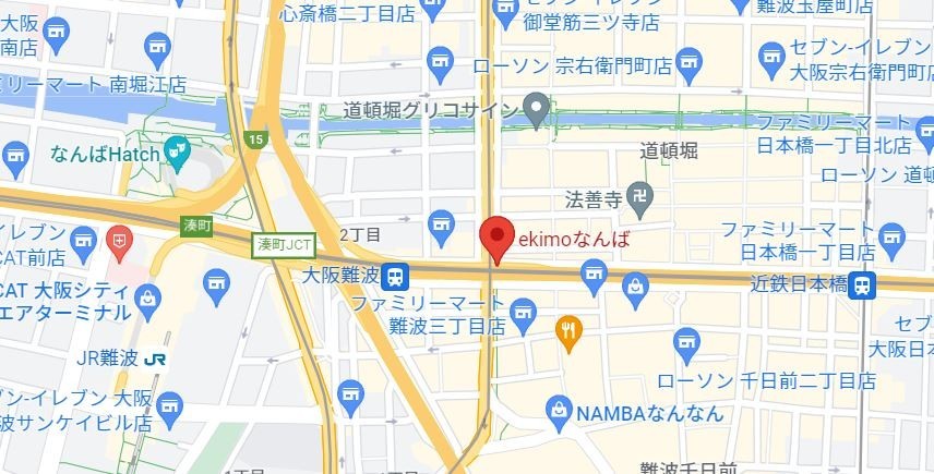 ぐりこ・やekimoなんば店の地図画像