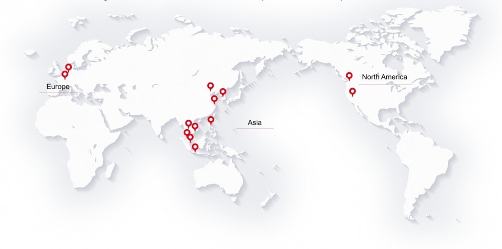 Global Locations map