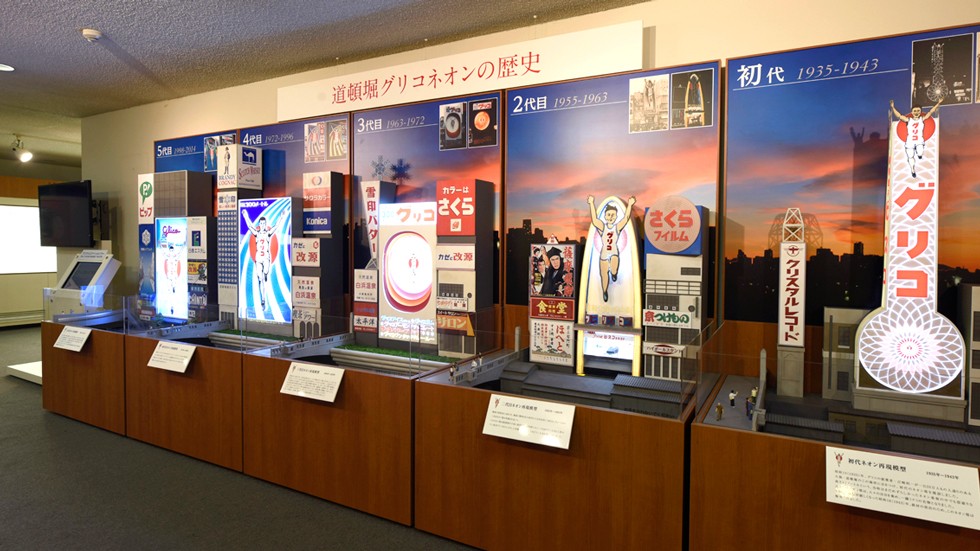江崎記念館グリコサインジオラマ展示