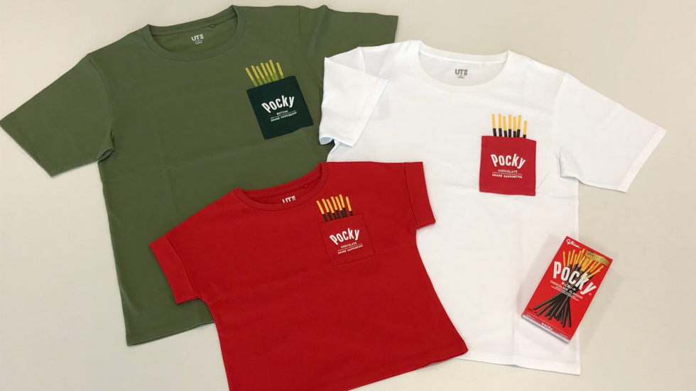 Pocky, Uniqlo, UT, shirt, Glico, Share happiness!