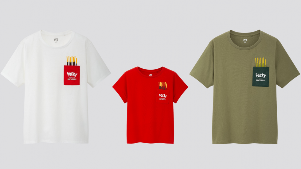 Pocky, Uniqlo, UT, shirt, Glico, Share happiness!