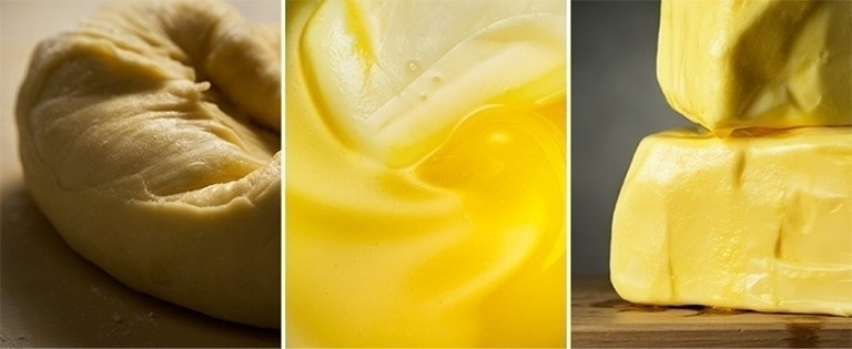 ブール・クラリフィエと呼ばれる黄金色の“澄ましバター”
