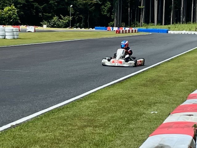 練習走行4コーナーに向けて