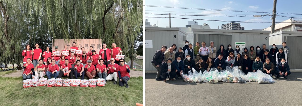 清掃活動後の集合写真