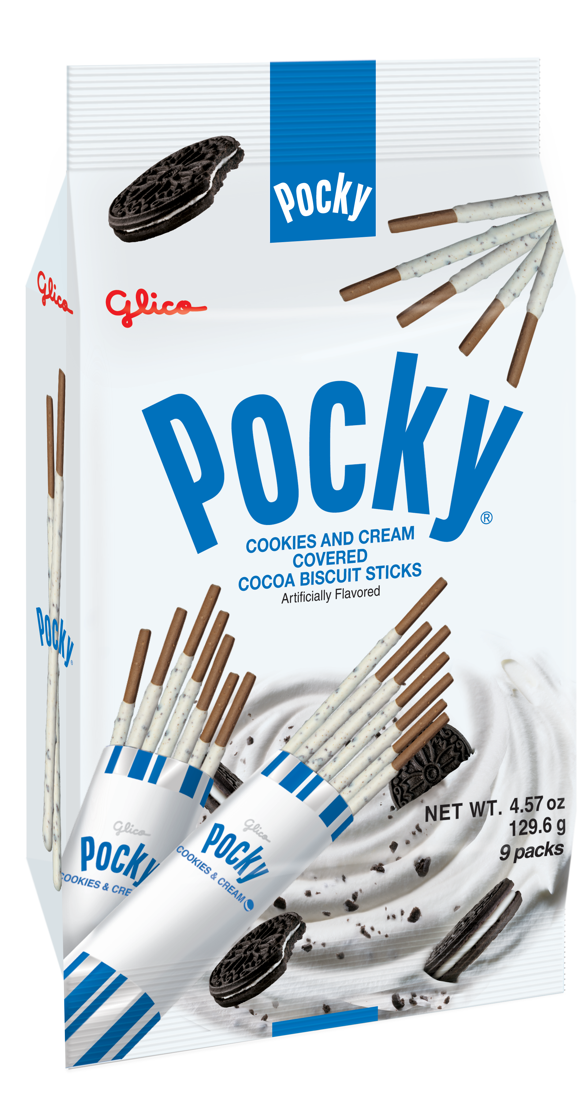 Glico Pocky Chocolate Cream Covered Biscuit Sticks 4.13oz(117g) 9