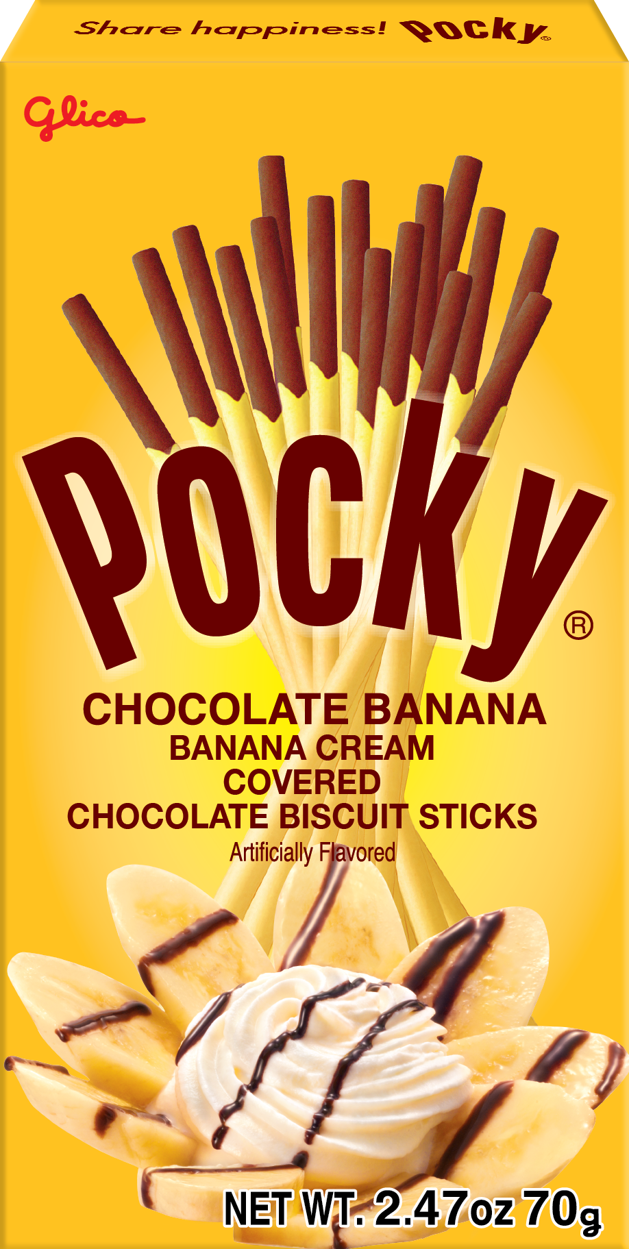 Pocky Chocolate Banana 2.47oz | Ezaki Glico USA Corporation