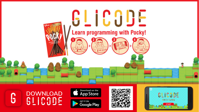 GLICODE, Pocky, Glico, programming, code, education, Singapore, app
