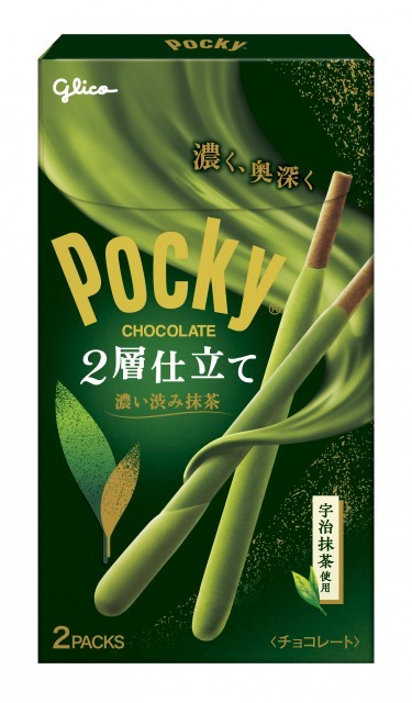 ポッキー2層仕立て＜濃い渋み抹茶＞　パッケージ画像