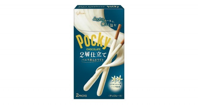 ポッキー2層仕立て＜バニラ香るホワイト＞　パッケージ画像