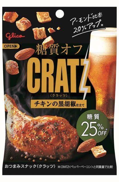 糖質オフクラッツ＜チキンの黒胡椒仕立て＞　パッケージ画像