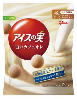 アイスの実 白いカフェオレ　パッケージ画像