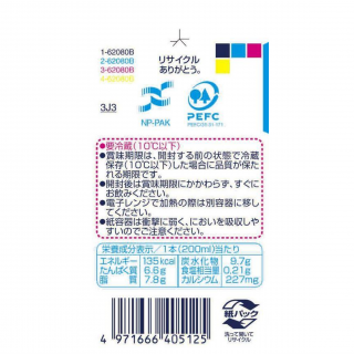 グリコJA牛乳さが生まれ 200ｍl 展開図