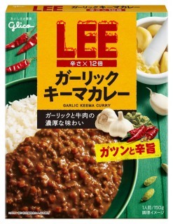 LEEガーリックキーマカレー辛さ×12倍　パッケージ画像