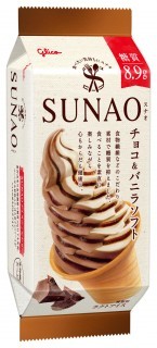 SUNAO チョコアンドバニラソフト　パッケージ画像