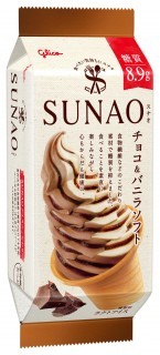 SUNAO チョコ&バニラソフト　パッケージ画像
