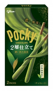 ポッキー2層仕立て＜濃い渋み抹茶＞　パッケージ画像