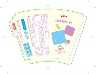 セブンティーンアイス カラフルチョコ<ミルク> 展開図