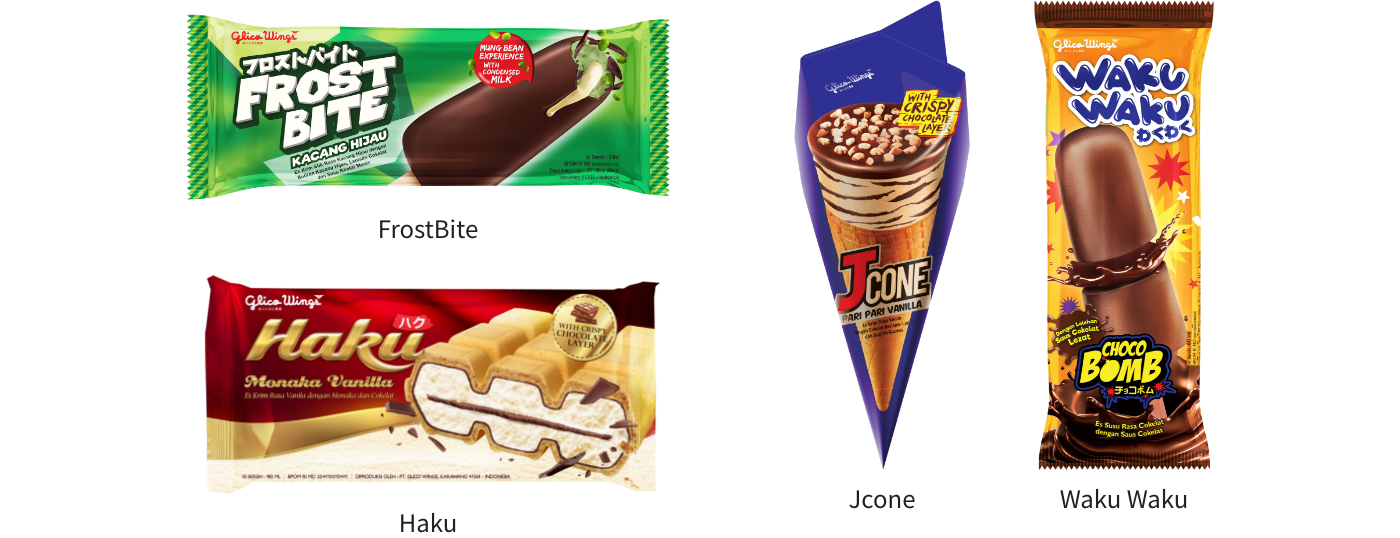 インドネシア オリジナルアイス商品