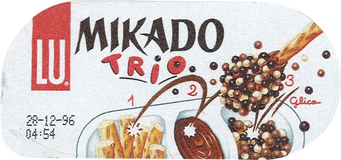 1996 launch of MIKADO TRIO, a caramel-flavored MIKADO