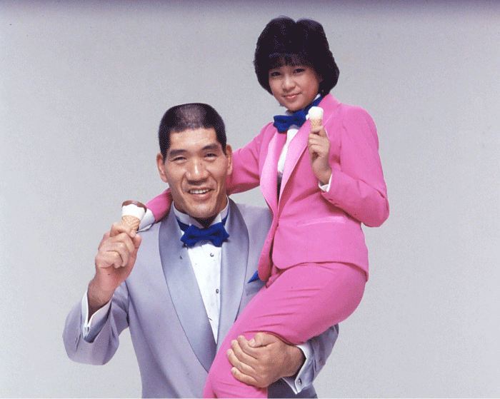 TV Commercial Featuring Giant Baba and HORI Chiemi