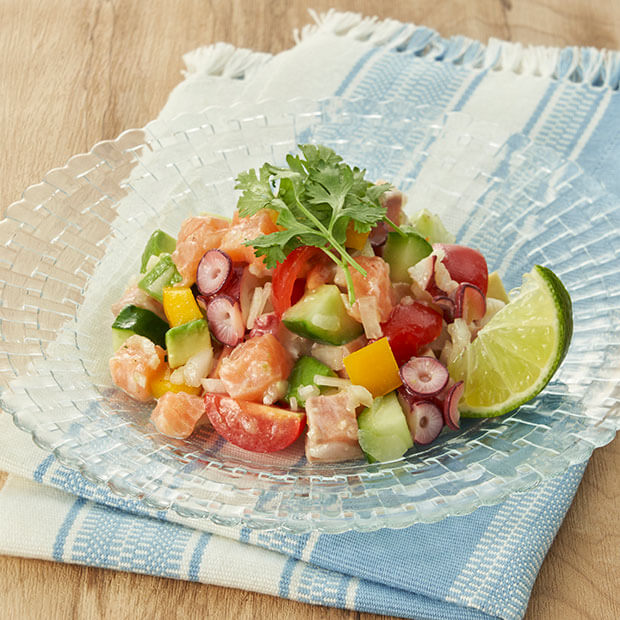 魚介と野菜のセビチェ
