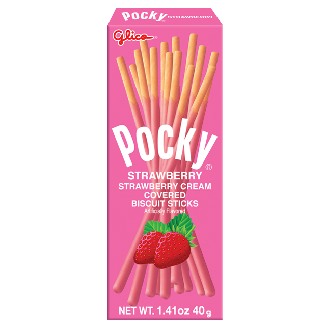 Pocky Strawberry 1.41oz | Ezaki Glico USA Corporation